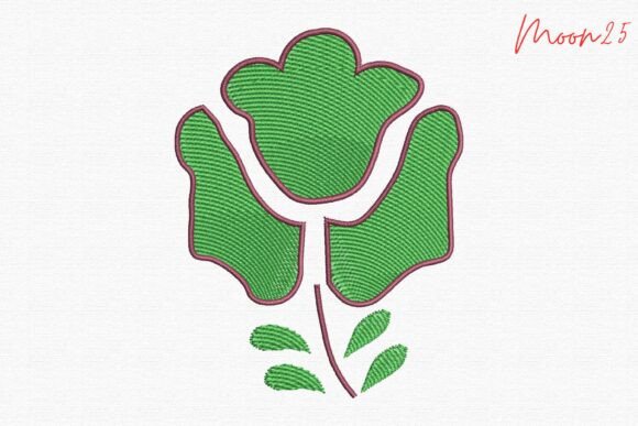 Abstract Floral Stem: A Seasonal Embroidery Staple