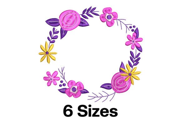 Flowers Border Frame: A Thoughtful Embroidery Choice for Personalized Gifts