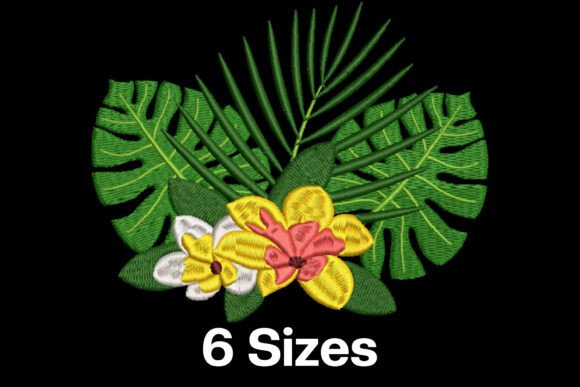Hawaiian Flowers: A Warm, Whimsical Embroidery Design for Meaningful Gifts