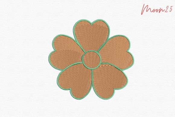 Heart Petal Floral: A Quietly Confident Embroidery Design