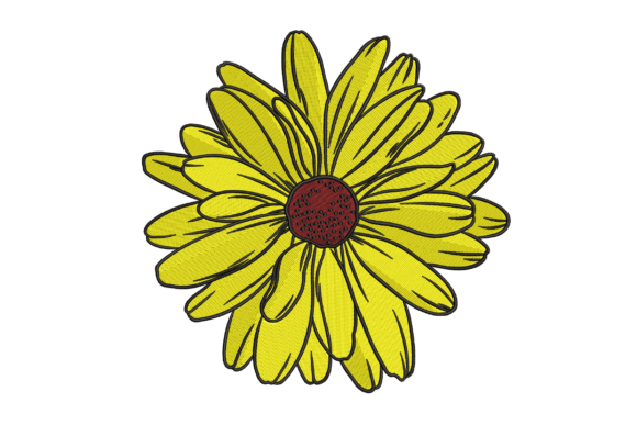 Yellow Daisy Embroidery Design Review